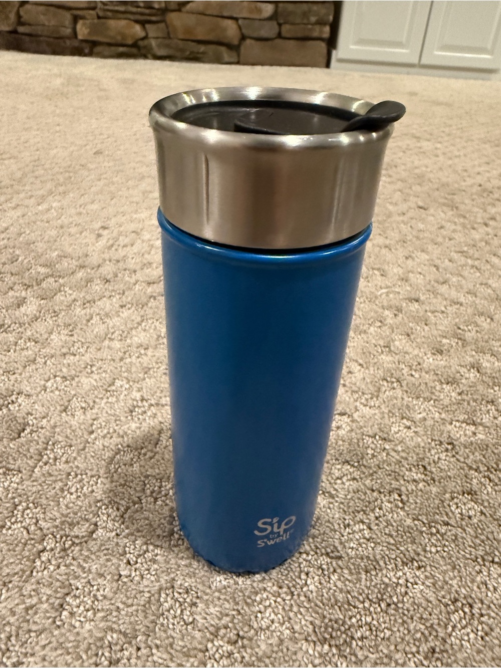 S'well Blue Stainless Bottle Cap Lid